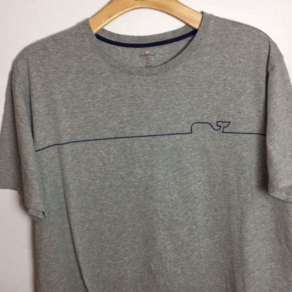 VIneyard Vines Heathered Gray Crewneck Tee-Shirt, Size XXL - Picture 2 of 10